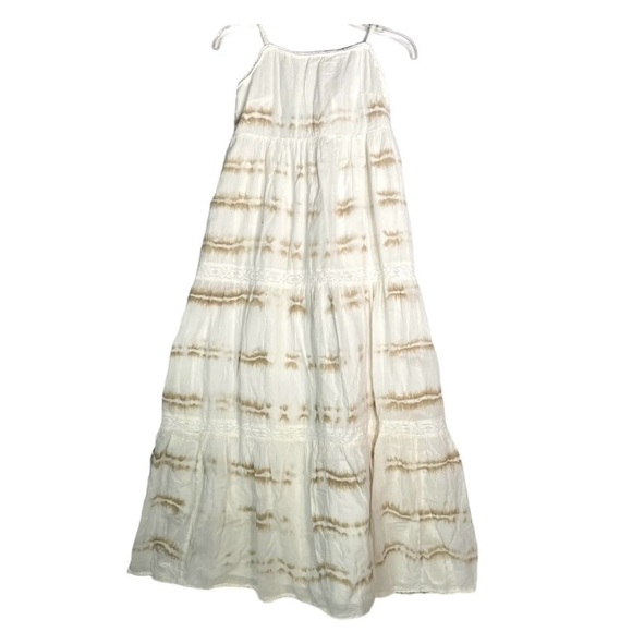 NEW Aerie White Tie Dye Tiered Maxi Sundress - Picture 4 of 7